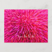 Save the Date 90. Geburtstagsparty, rosa Abstrakt Ankündigungspostkarte (Vorderseite)