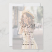 Save the Date Abschluss 2025 Foto Party Ankündigung (Rückseite)