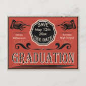 Save the Date Abschluss Postkarte (Vorderseite)