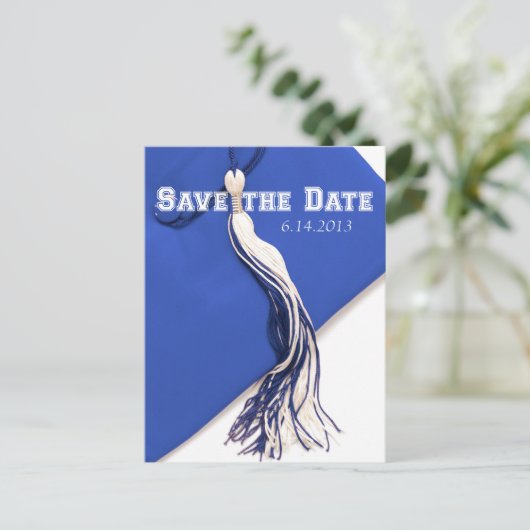 Save the Date Abschluss Postkarte (Stehend Vorderseite)