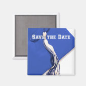 Save the Date Abschluss Square Magnet (Vorderseite/Rückseite)