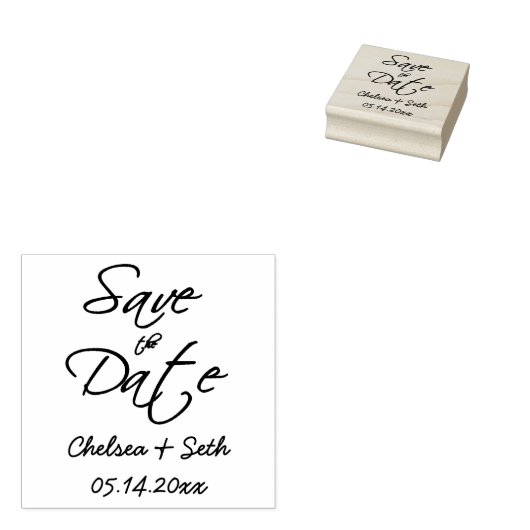 Save the Date - ABSCHNITT Gummistempel (Stempel)