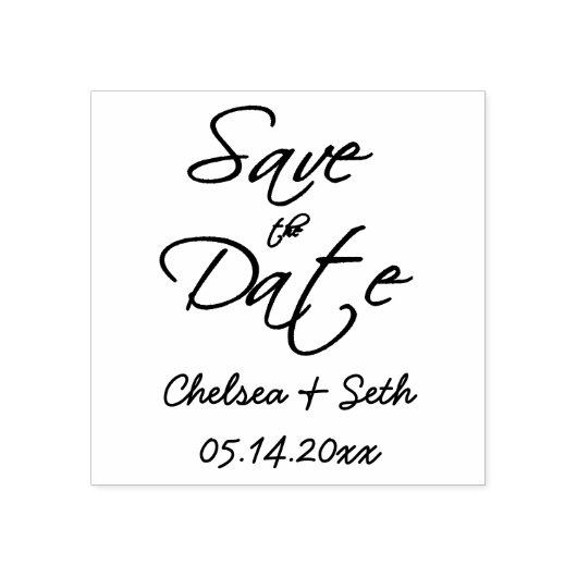 Save the Date - ABSCHNITT Gummistempel (Prägung)