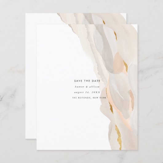 Save the Date Abstrakter Haushalt (Vorne/Hinten)