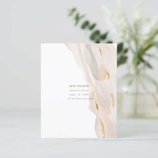 Save the Date Abstrakter Haushalt (Stehend Vorderseite)