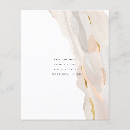 Save the Date Abstrakter Haushalt (Vorderseite)