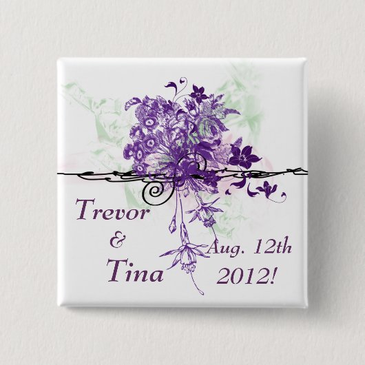 Save the Date abstraktes Button (Vorderseite)