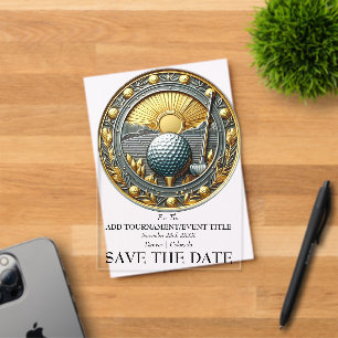 Save The Date Acryl-Golf-Einladung Acryleinladungen
