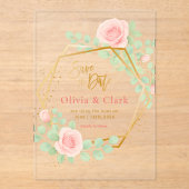 Save the Date Acryleinladungen (Vorderseite)