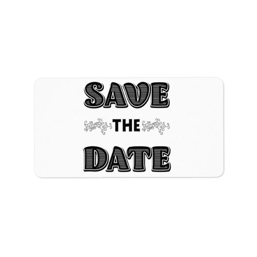 Save the Date Adressaufkleber (Vorne)