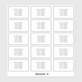 Save the Date Adresslisten für 15 Umschläge Aufkleber (Blatt)