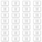 Save the Date Adresslisten für 28 Umschläge Aufkleber (Vorderseite)