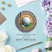Save the Date Akrylgolfeinladung Acryleinladungen (Insitu (Hochzeit))