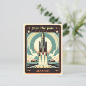 Save The Date | Alabama Einladung Postkarte (Stehend Vorderseite)