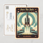 Save The Date | Alabama Einladung Postkarte (Vorne/Hinten)