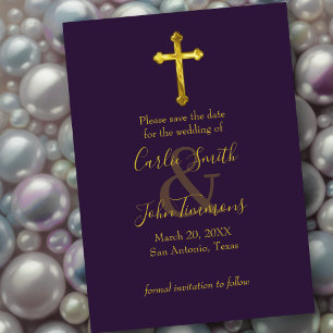 Save the Date alle Farben für Gold