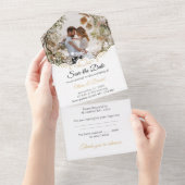 Save the Date alle in einer Einladung (Abreißen)