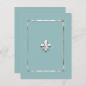 Save the Date alle Lilien zur Hintergrundfarbe (Vorne/Hinten)