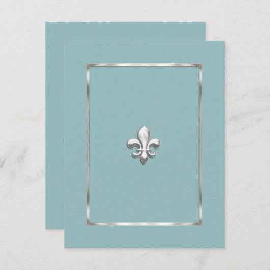 Save the Date alle Lilien zur Hintergrundfarbe (Vorne/Hinten)