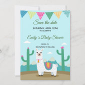 Save the Date Alpaca Lama (Vorderseite)