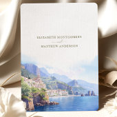 Save the Date Amalfi Küste Italien Zielort Einladung
