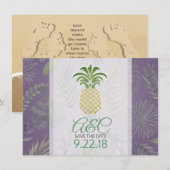 Save the Date Ananas (Vorne/Hinten)