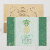 Save the Date Ananas (Vorne/Hinten)