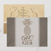 Save the Date Ananas (Vorne/Hinten)