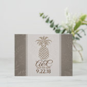 Save the Date Ananas (Stehend Vorderseite)