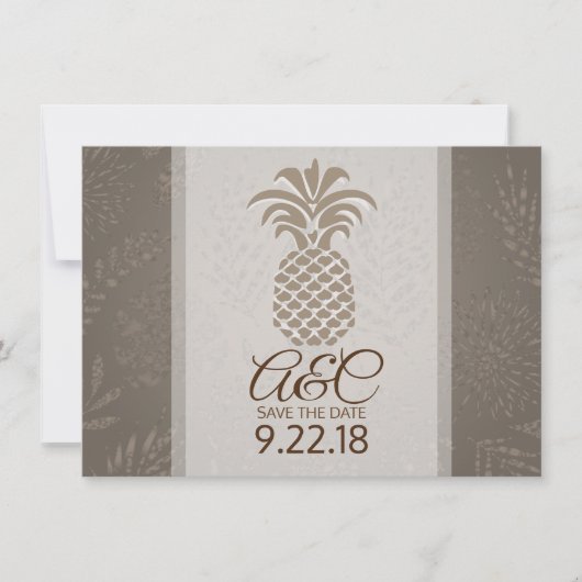 Save the Date Ananas (Vorderseite)