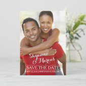 Save the Date angepasste Fotovorlage (Stehend Vorderseite)