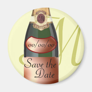 Save the Date angepasste Monogramm Magnet