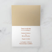 Save the Date Ankündigung (Innenseite)