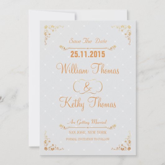 SAVE THE DATE, ANKÜNDIGUNG DATUM FREIHALTEN POSTCA (Vorderseite)