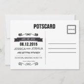 SAVE THE DATE, ANKÜNDIGUNG DATUM FREIHALTEN POSTCA (Rückseite)