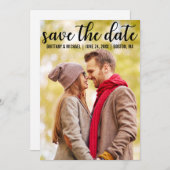 Save The Date | Ankündigung der modernen Verlobung (Vorne/Hinten)