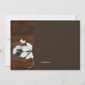 Save the Date Ankündigung des rustikalen Fotos (Rückseite)