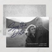 Save the Date Ankündigung einer glatten Script-Hoc (Vorne/Hinten)