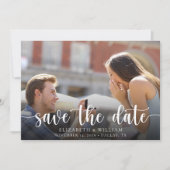Save the Date Ankündigung einer Hochzeit im modern (Vorderseite)