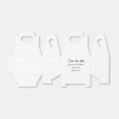 Save the Date Ankündigung einer Hochzeitskampagne Geschenkschachtel (Ungefaltet)