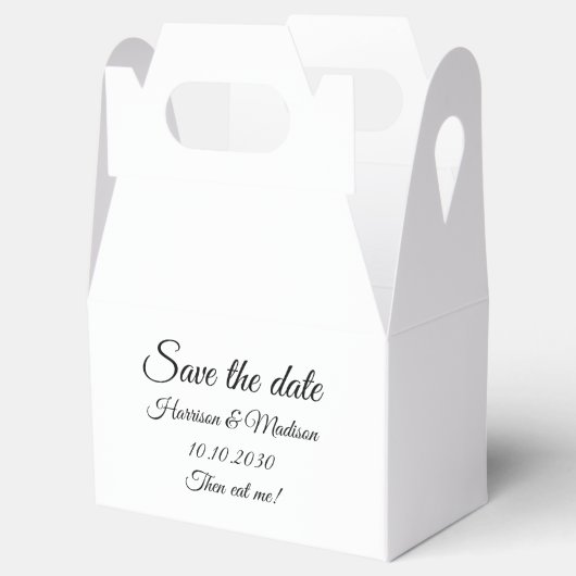 Save the Date Ankündigung einer Hochzeitskampagne Geschenkschachtel (Geöffnet)