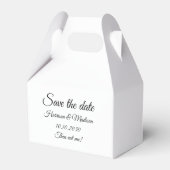 Save the Date Ankündigung einer Hochzeitskampagne Geschenkschachtel (Vorderseite)