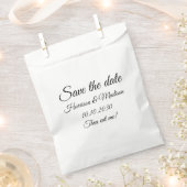 Save the Date Ankündigung einer Hochzeitskampagne Geschenktütchen (Ausgeschnitten)