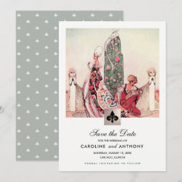 Save The Date. Ankündigung Vintager Kunsthochzeite