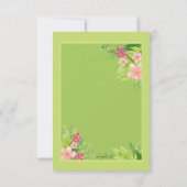 Save the Date Ankündigung von Floral (Rückseite)