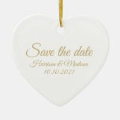 Save the Date Ankündigung von Hochzeitsschreiben Keramik Ornament (Vorne)