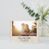 Save the Date Ankündigungspostkarte (Stehend Vorderseite)