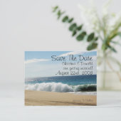 Save The Date Ankündigungspostkarte (Stehend Vorderseite)