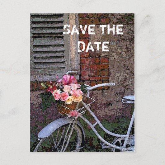 Save the Date Ankündigungspostkarte (Vorderseite)