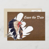 Save The Date Ankündigungspostkarte (Vorne/Hinten)